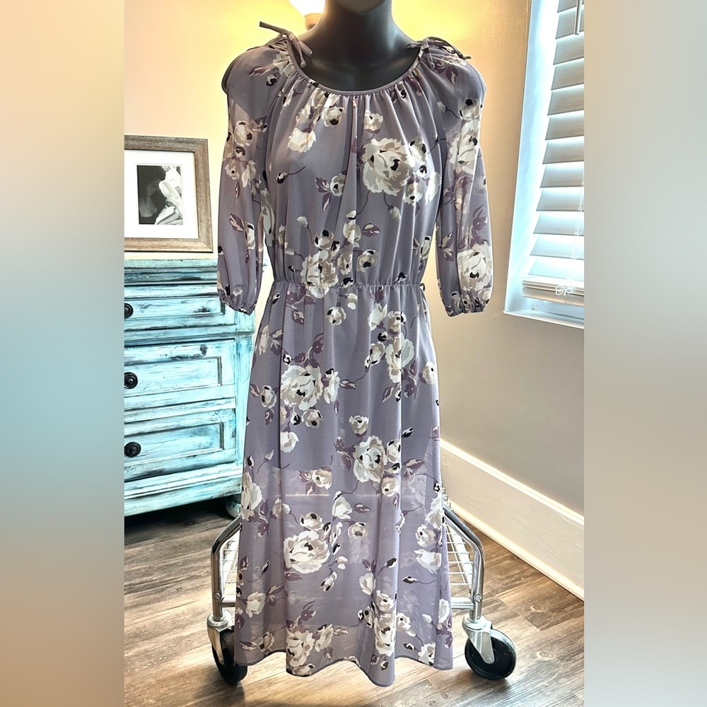 Vintage Floral Dress Small